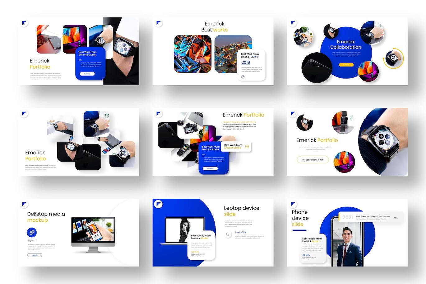 商业创意机构ppt模板 (PPTX)