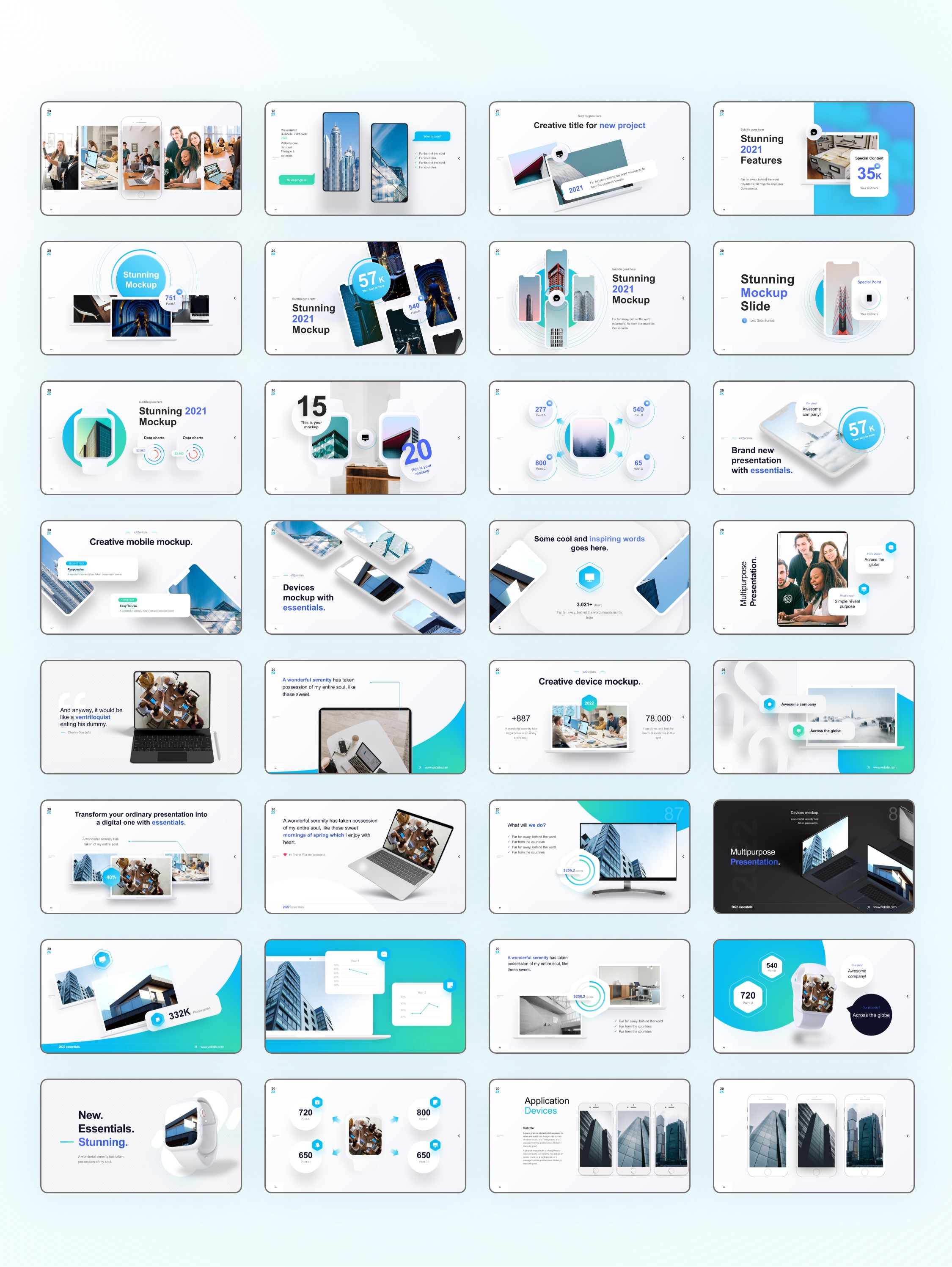 200页PPT常用手机电脑平板样机版式合集