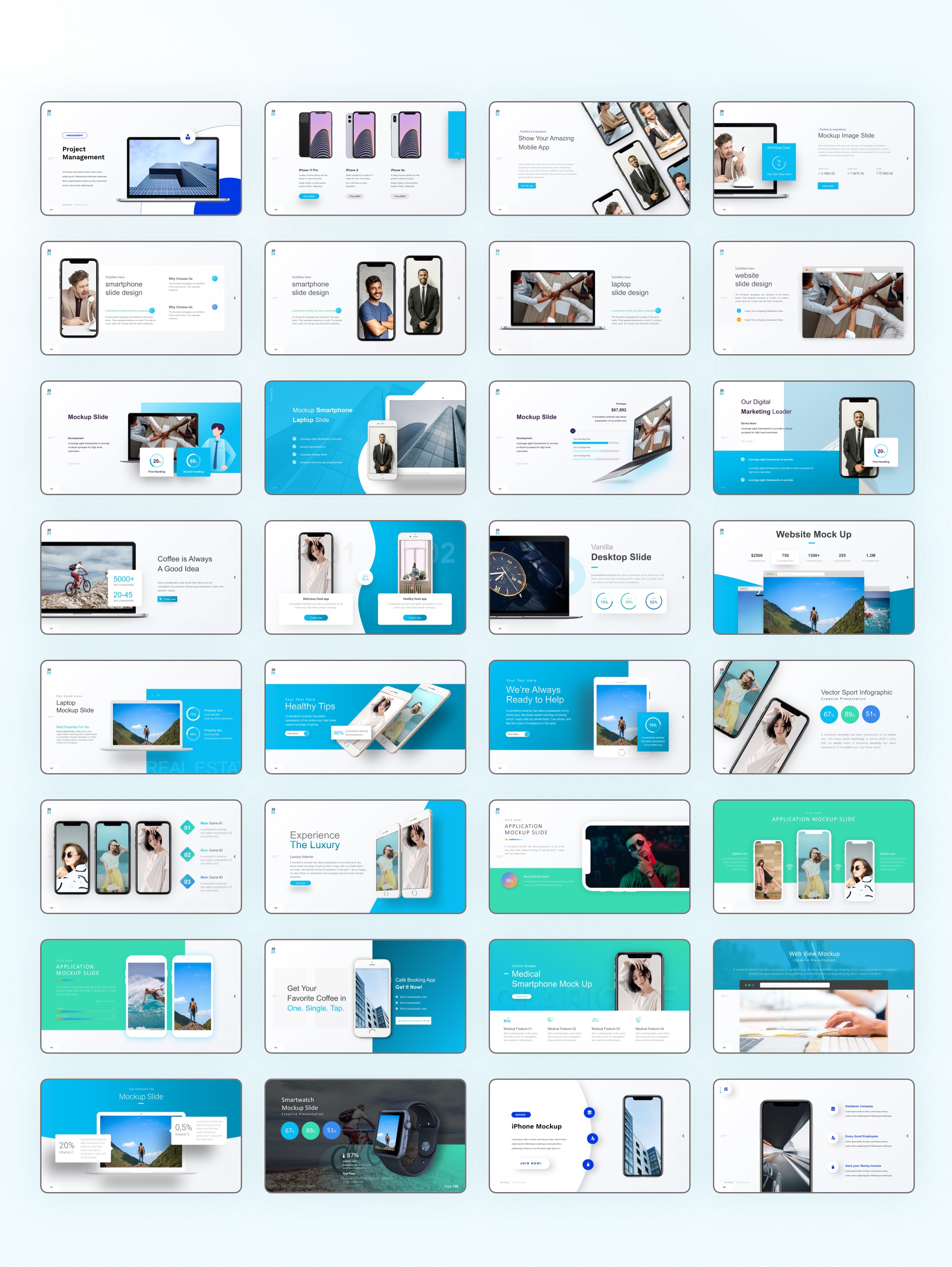 200页PPT常用手机电脑平板样机版式合集