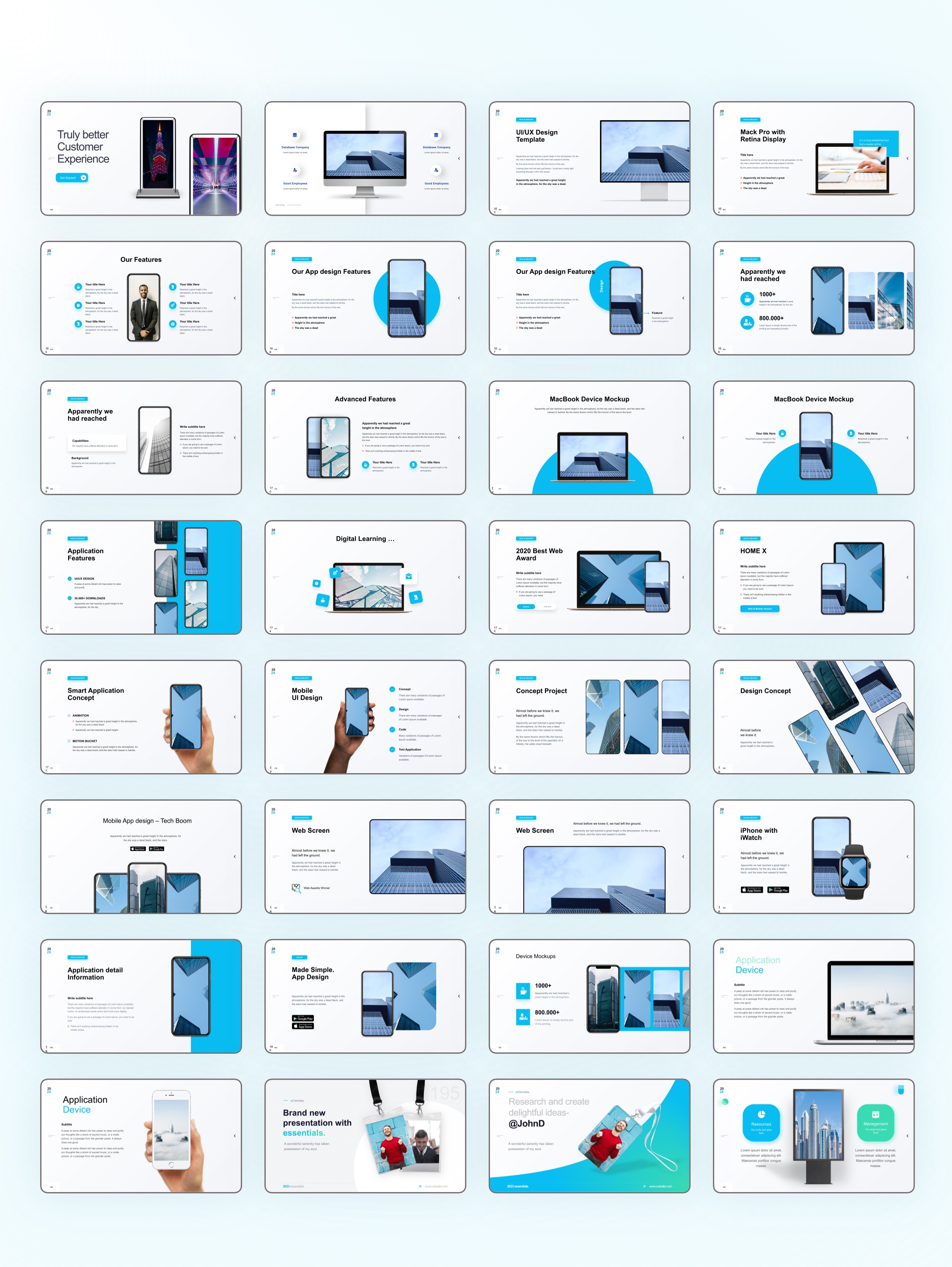 200页PPT常用手机电脑平板样机版式合集