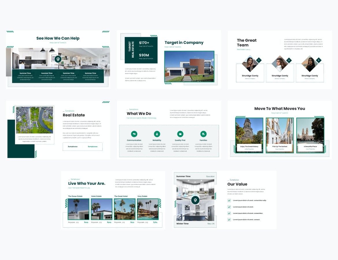 房地产项目演示ppt模板 (PPT)