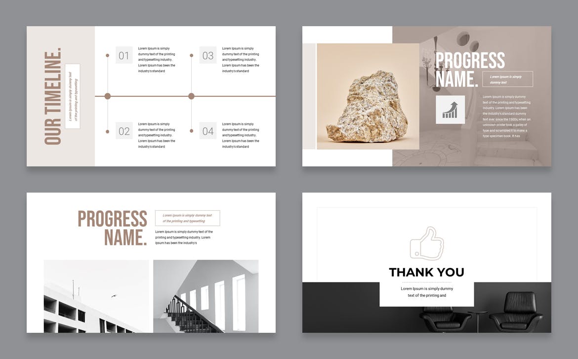 简约业务现代ppt演示文稿模板 (PPTX)