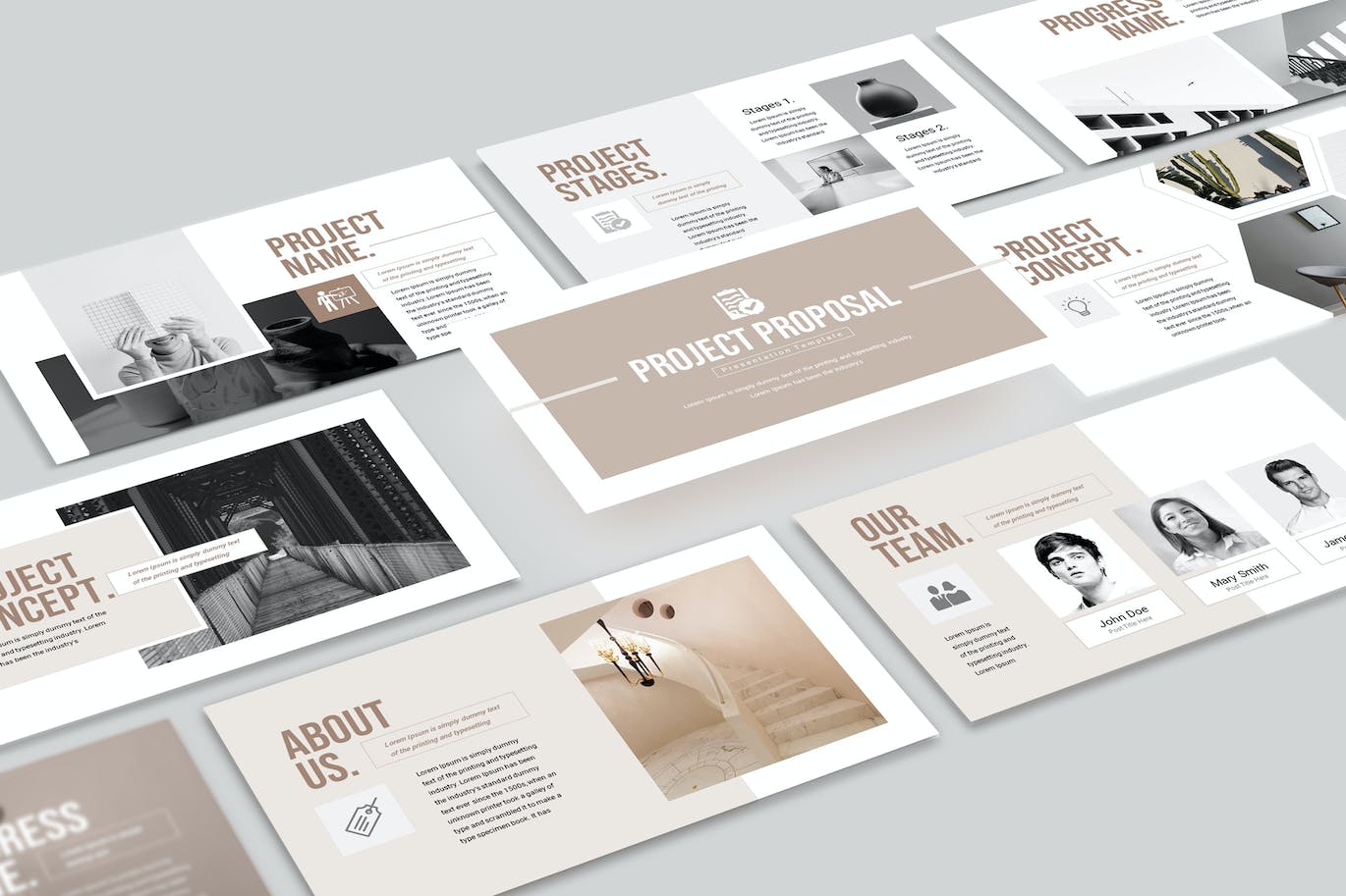 简约业务现代ppt演示文稿模板 (PPTX)