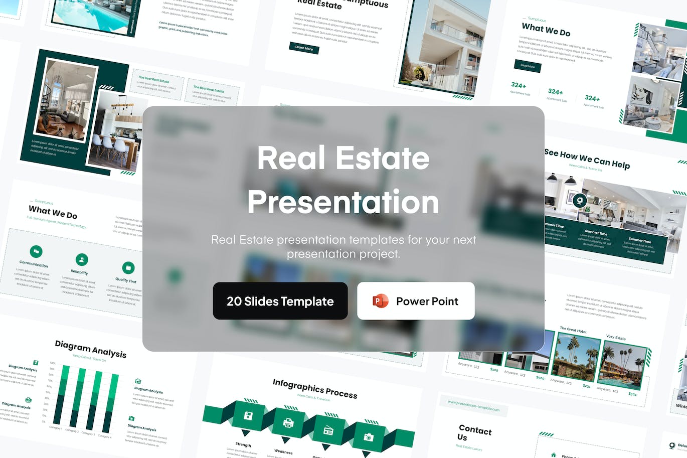 房地产项目演示ppt模板 (PPT)