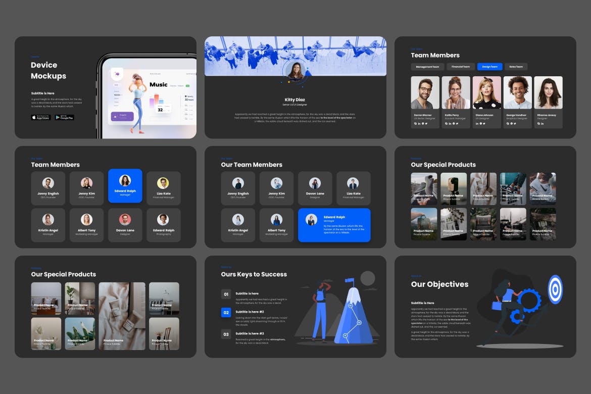 公司启动开业-PPT模版 (PPTX,PPT)