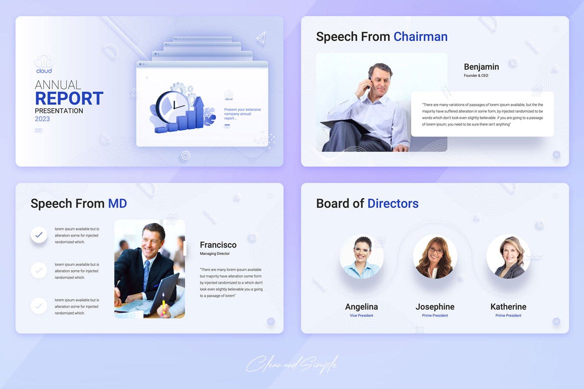 云企业年度报告ppt模板 (PPTX)