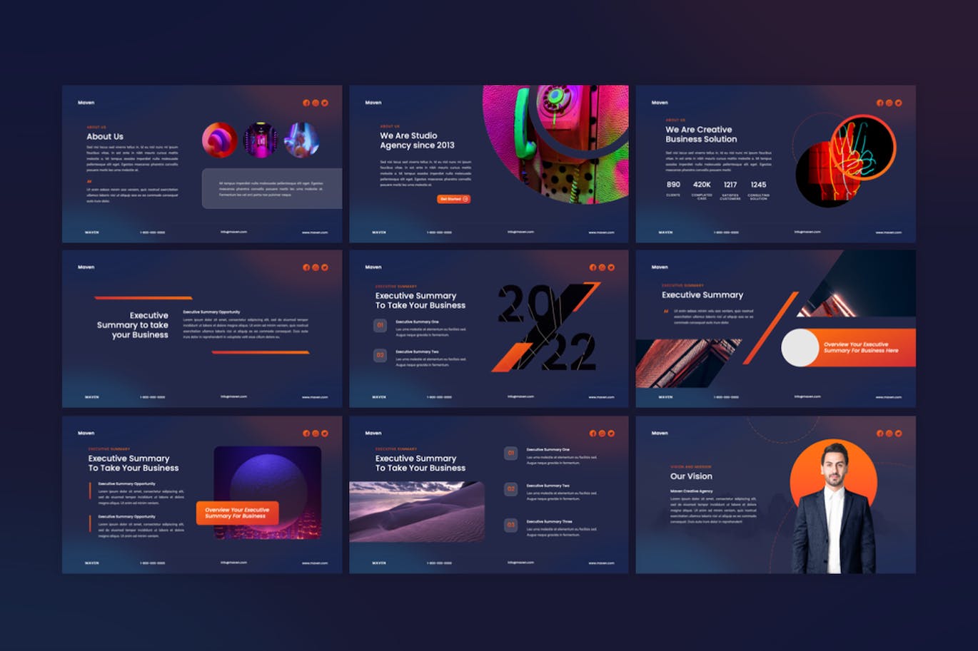 数据驱动商业决策ppt模板 (PPTX)