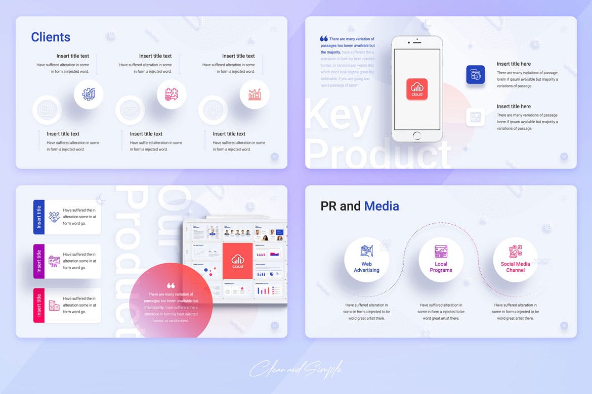 云企业年度报告ppt模板 (PPTX)