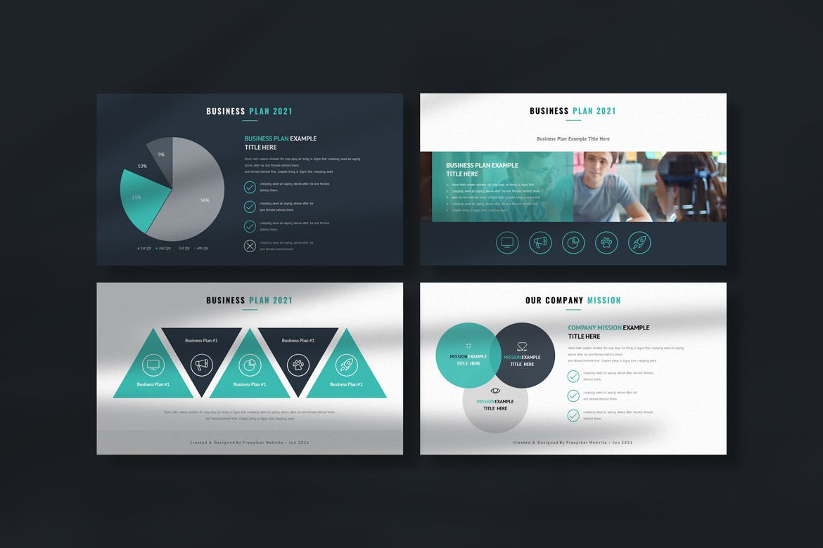 商业计划书提案ppt模板 (PPTX)