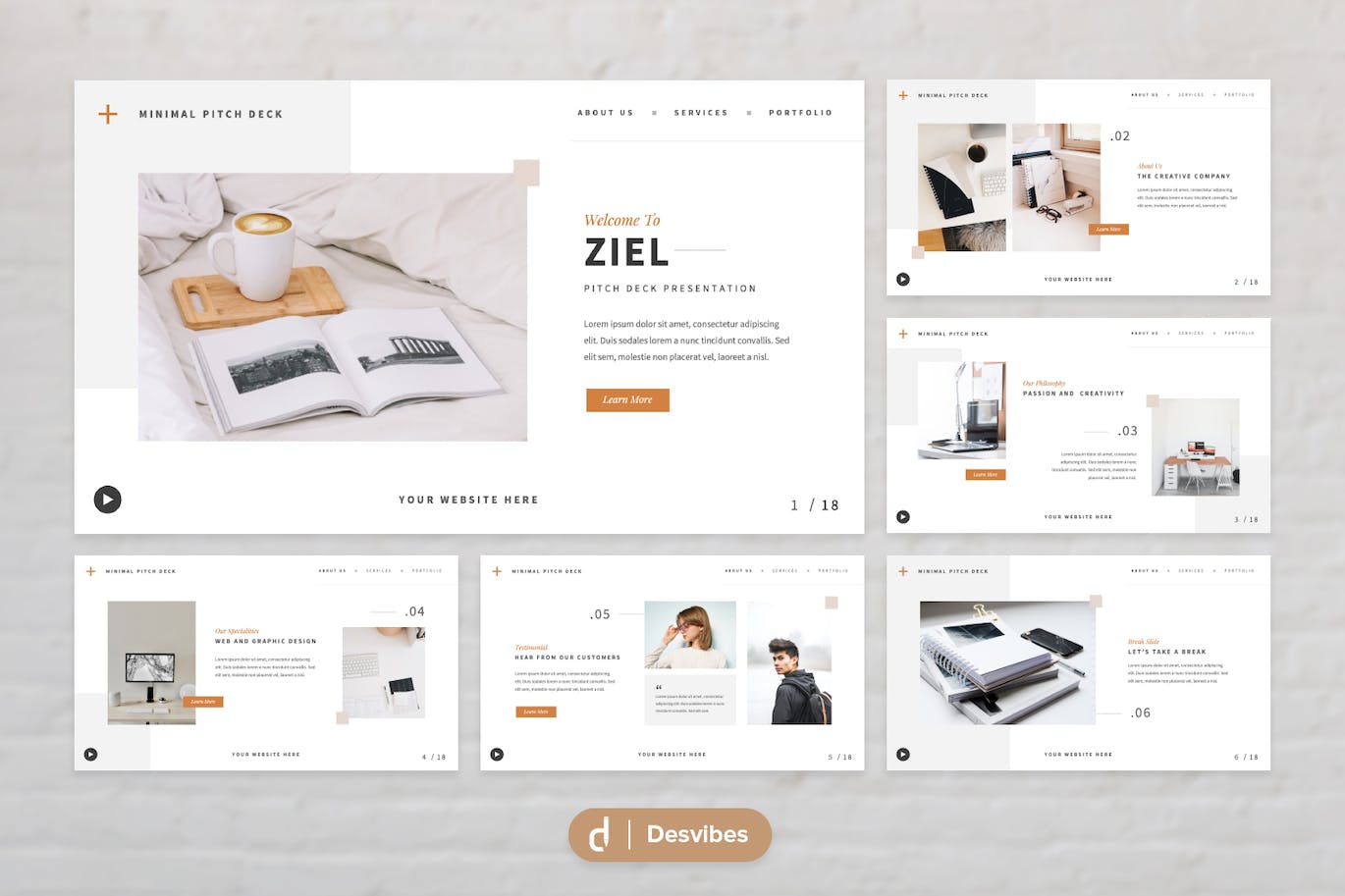 极简主义演讲稿PPT模版 (PPTX)