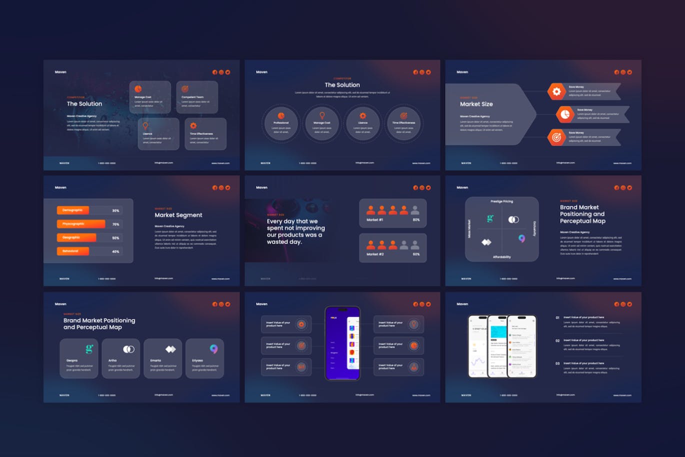 数据驱动商业决策ppt模板 (PPTX)