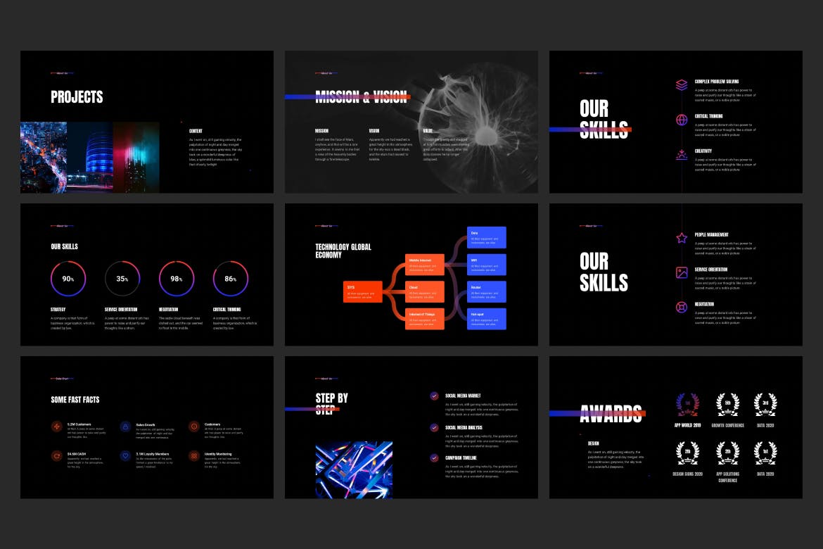 流畅的动画演示ppt模板 (PPT,PPTX)