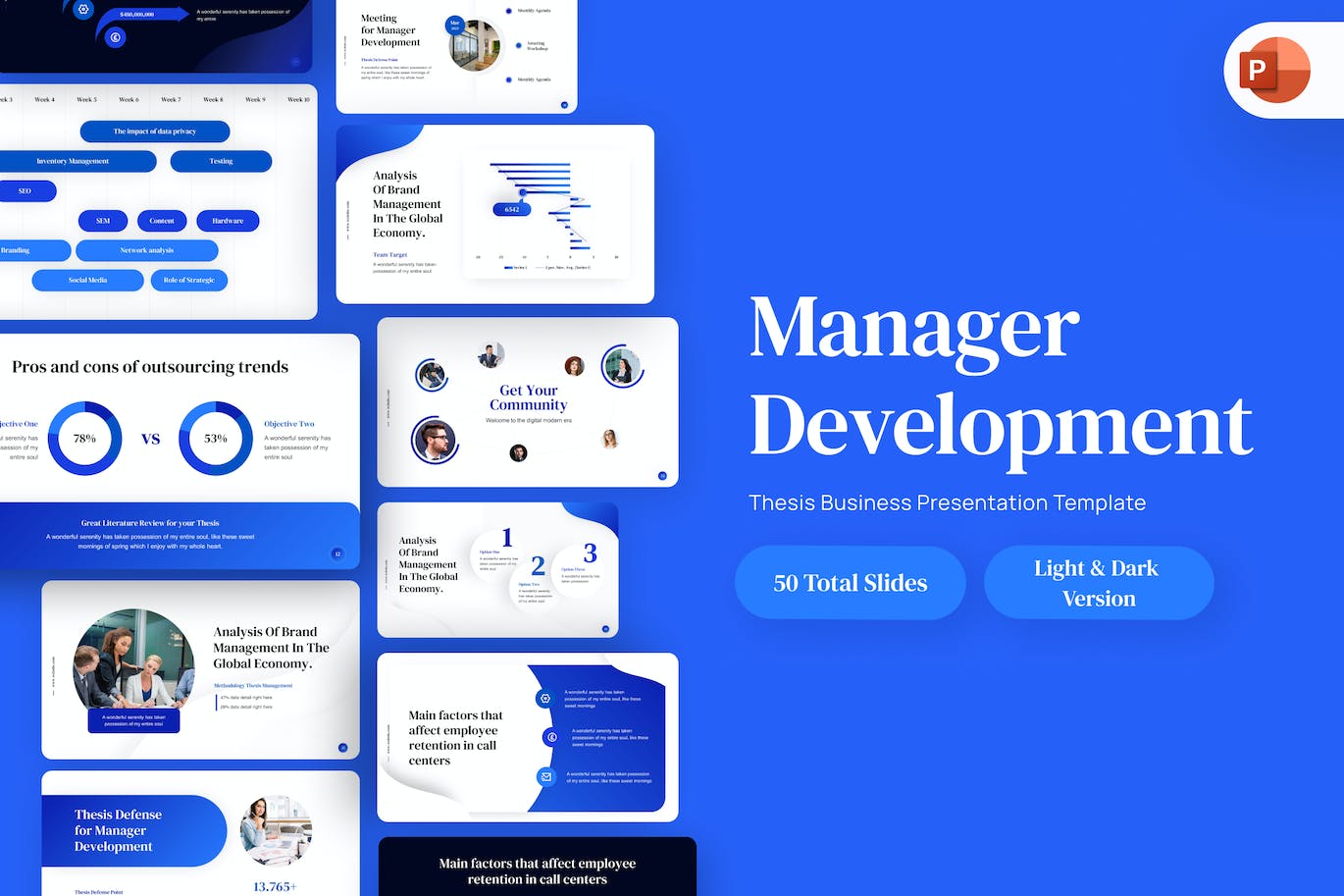 经理开发/发展ppt模板 (PPTX)