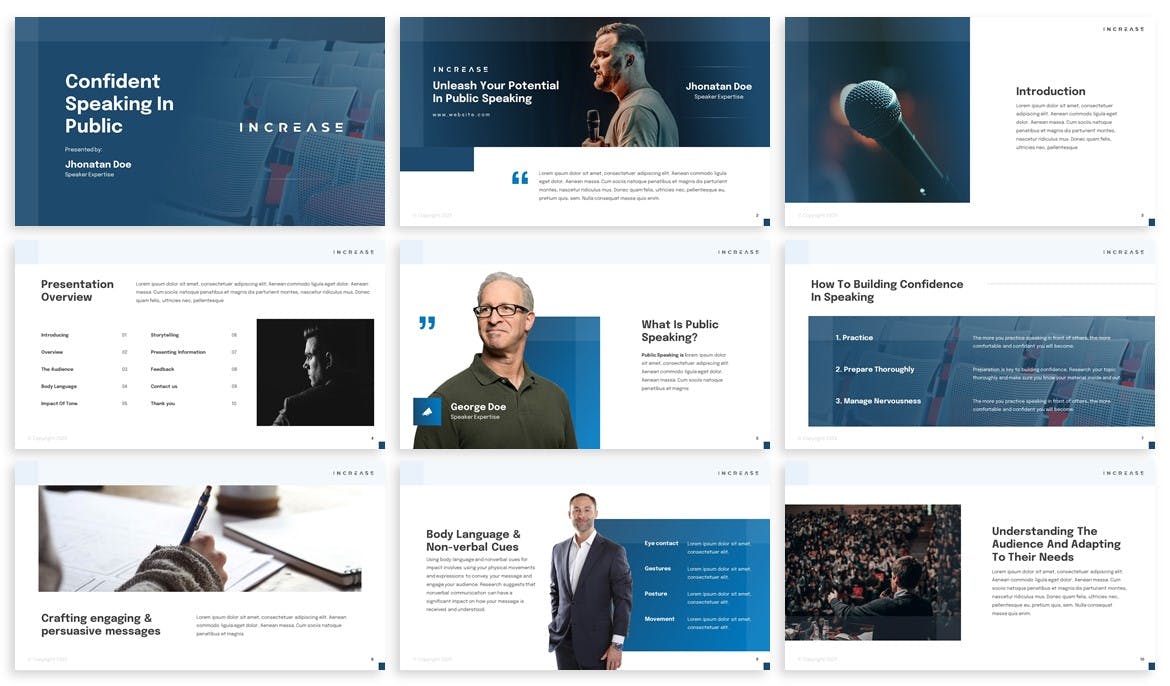 现代风格的信息技术演讲稿PPT模版下载 (PPTX,PPT)