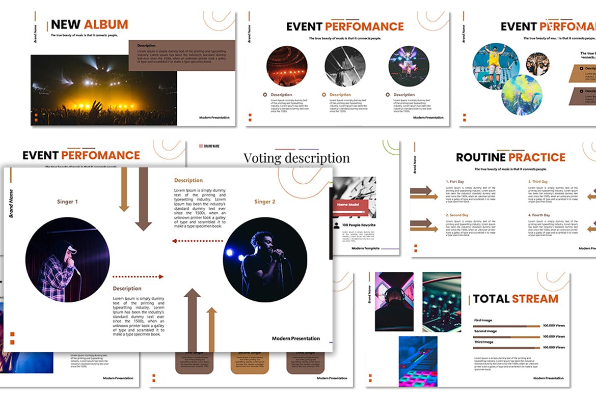音乐娱乐活动ppt模板 (PPT,PPTX)