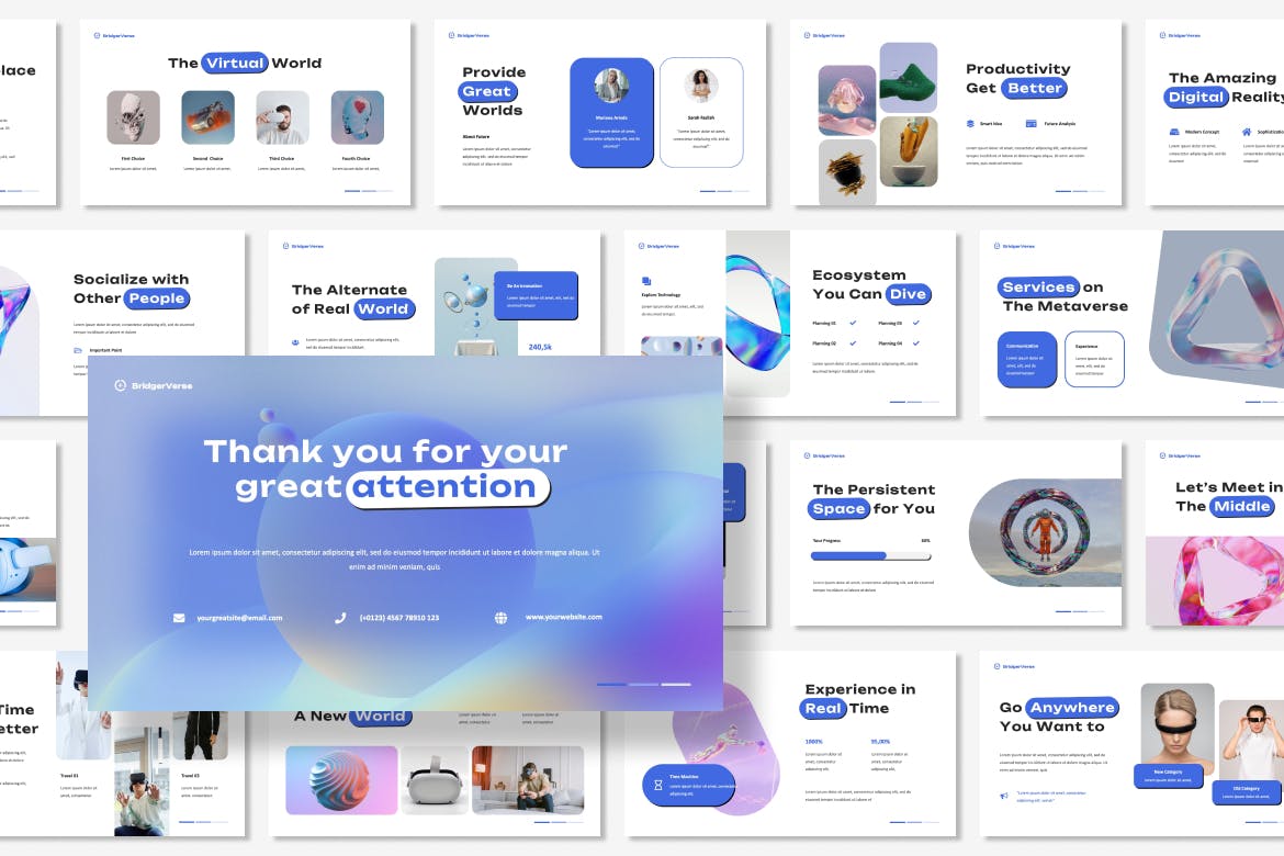 元宇宙未来概念ppt模板 (PPT,PPTX)