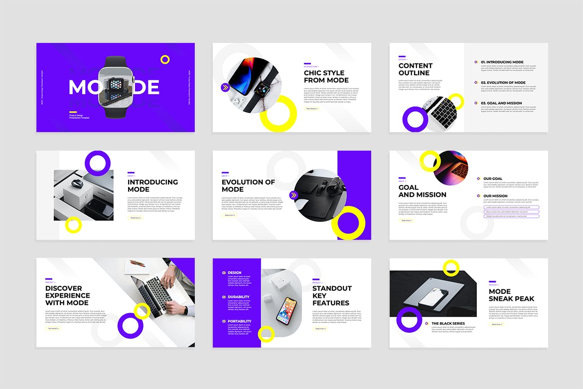 产品设计ppt演示模板 (PPT,PPTX)