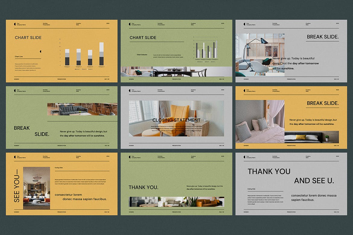 极简主义和现代风格品牌PPT模版 (PPT,PPTX)