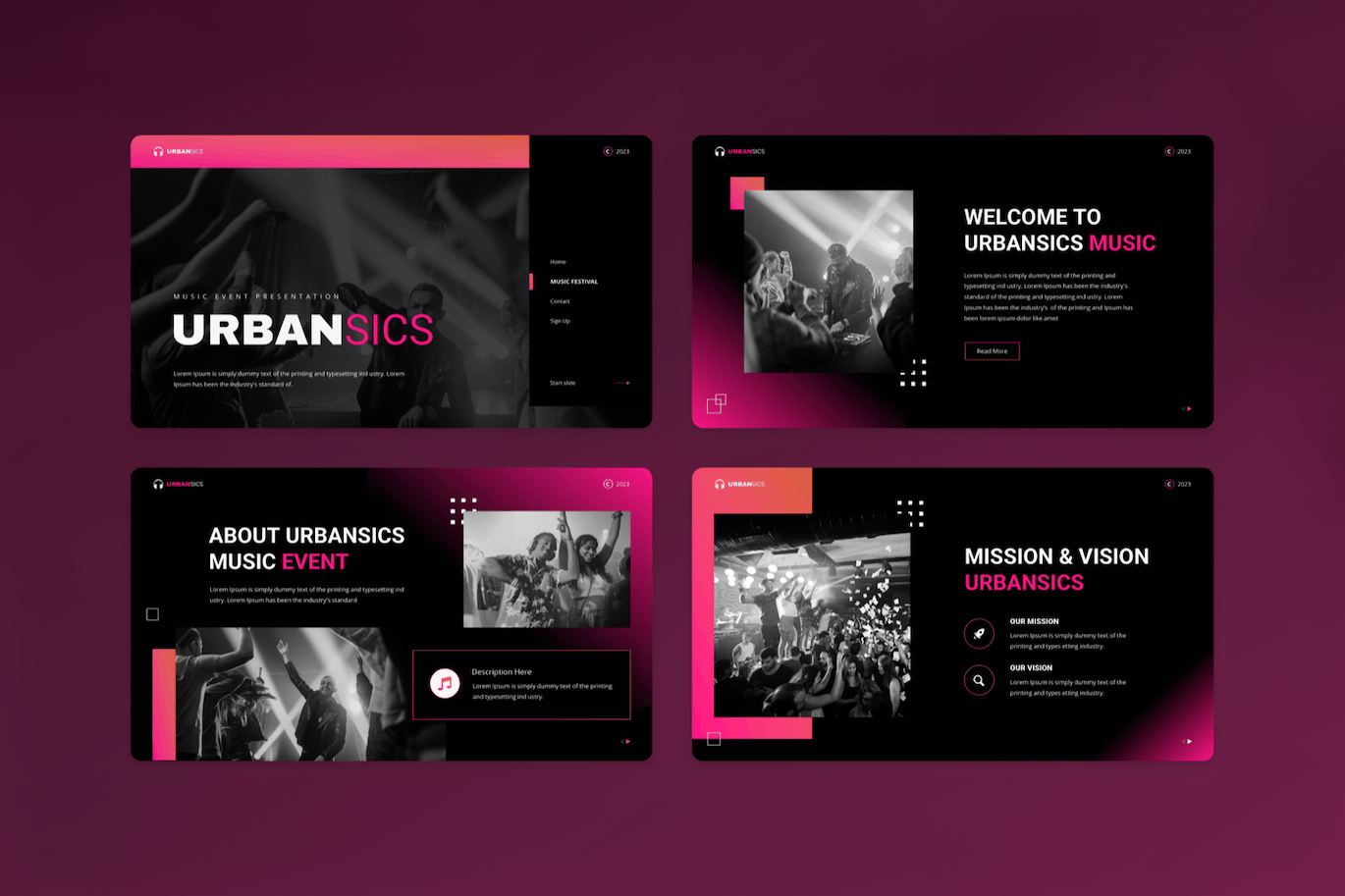 音乐活动介绍&宣传PPT模版 (PPTX)