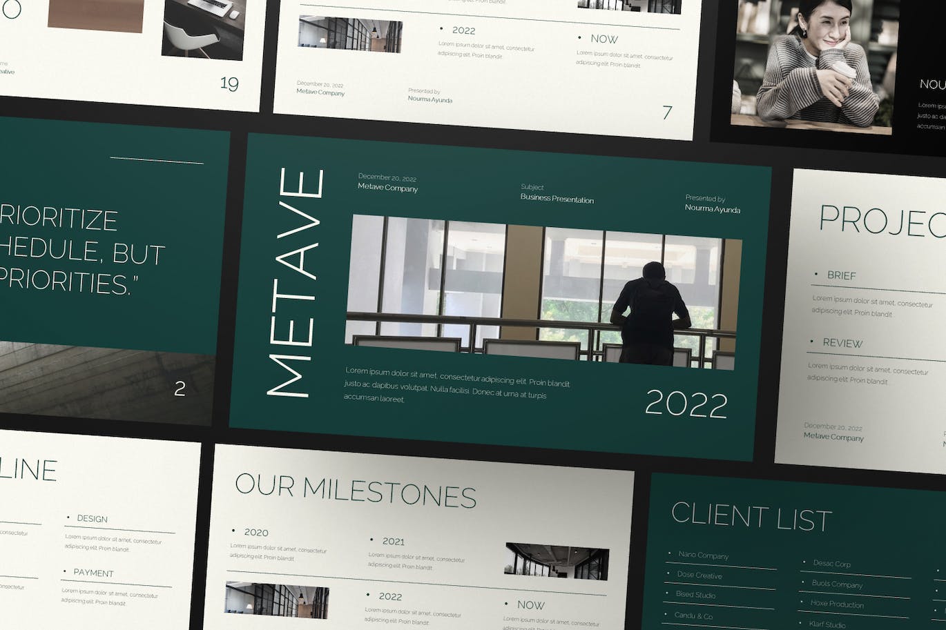 超现代和独特的设计的PPT模版 (PPTX)