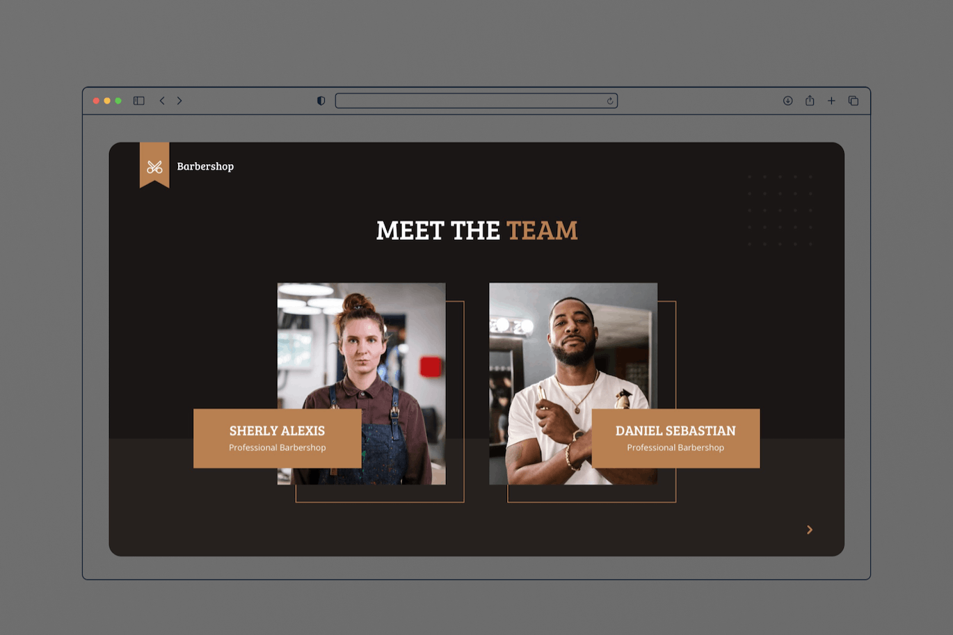 理发师-理发店和剃须相关PPT模版 (PPTX)