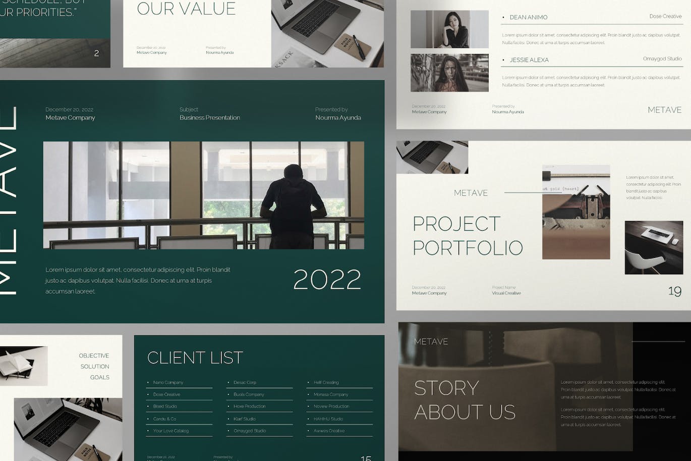 超现代和独特的设计的PPT模版 (PPTX)