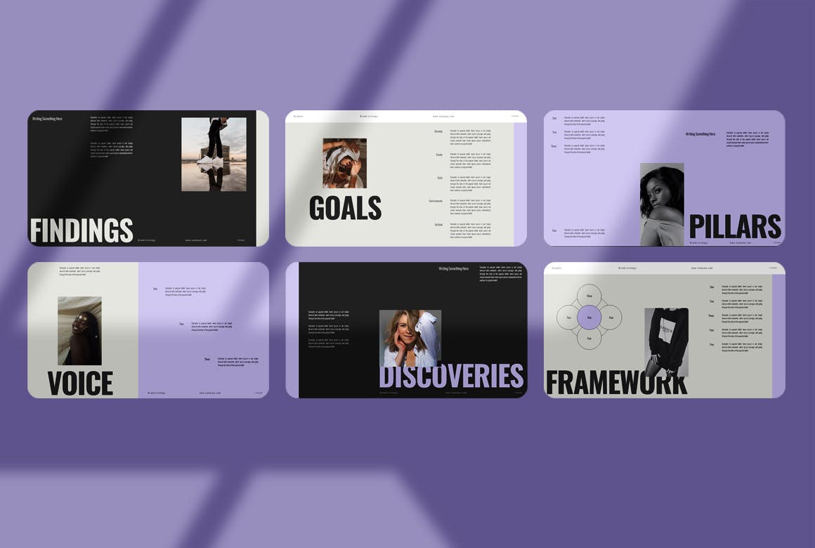 品牌战略展示PPT模版 (PPTX)