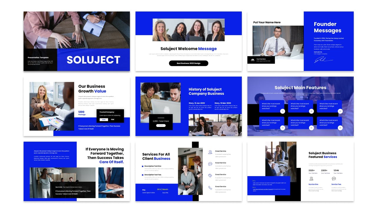 商业业务解决方案提案PPT模版 (PPT,PPTX)