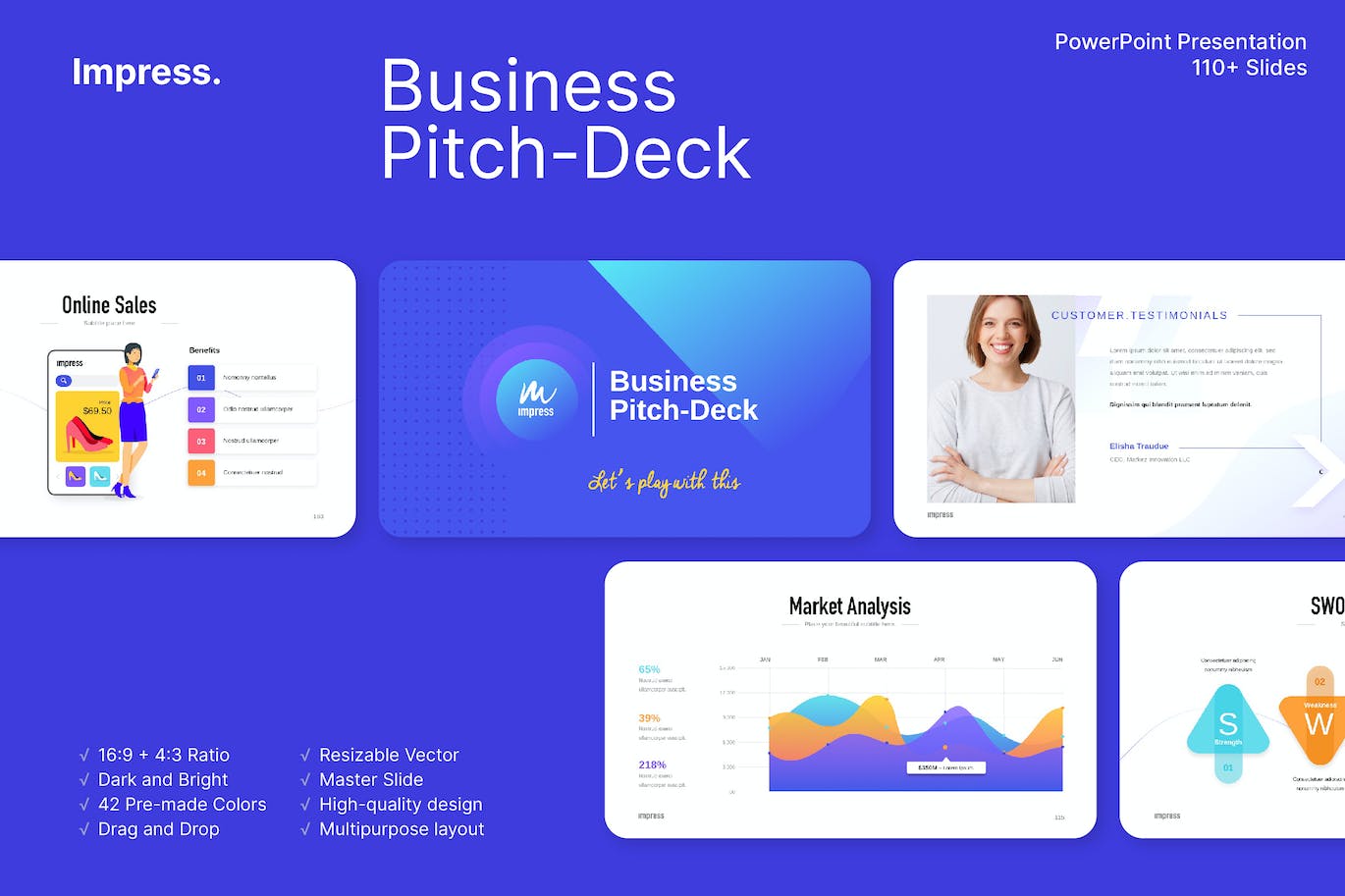 商业竞争分析与市场定位ppt模板 (PPTX)