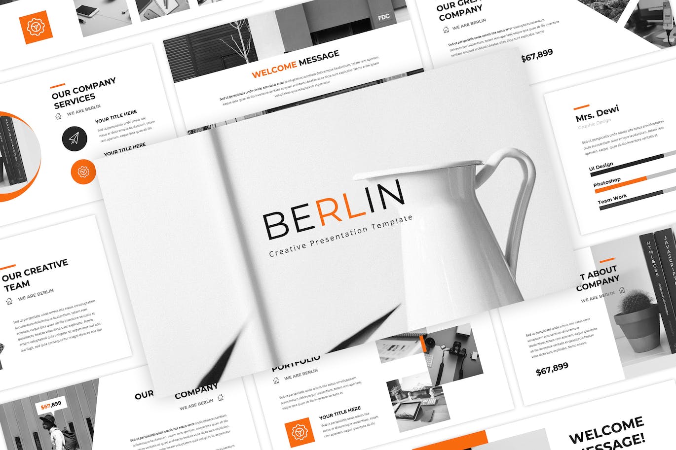 柏林创意动力产品展示PPT模版 (PPTX)