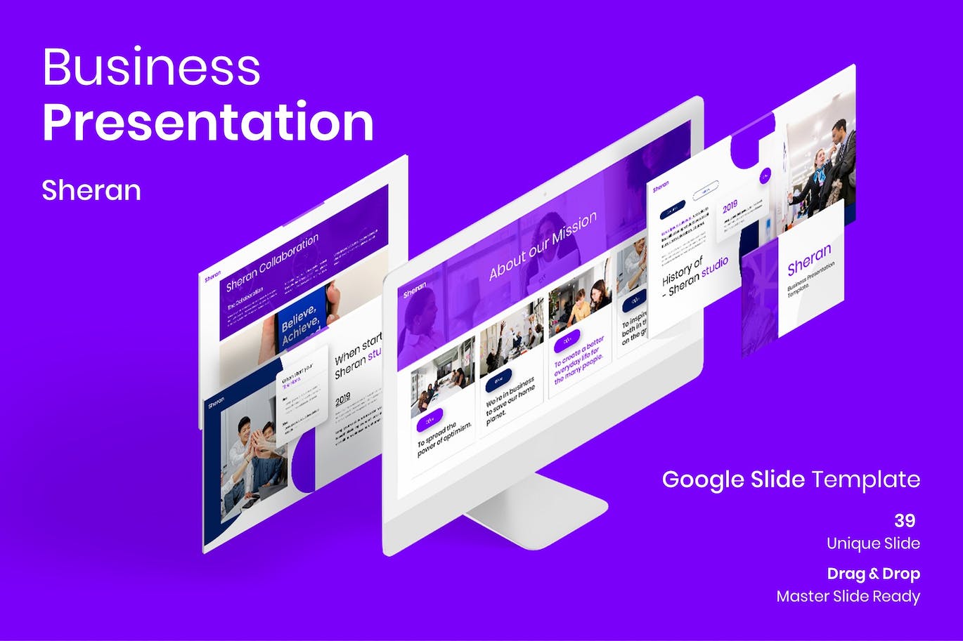 商务谷歌幻灯片PPT模版 (PPTX)