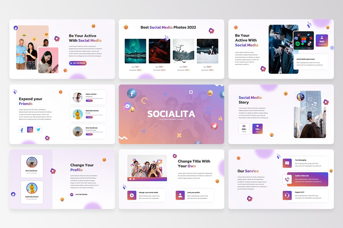 社交媒体用户分析ppt演示文稿 (PPTX)