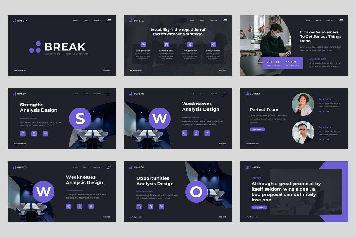 业务提案PPT模版 (PPT,PPTX)