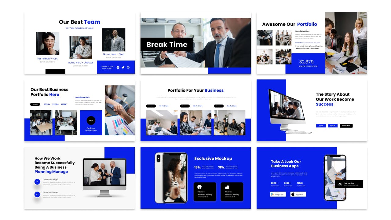 商业业务解决方案提案PPT模版 (PPT,PPTX)
