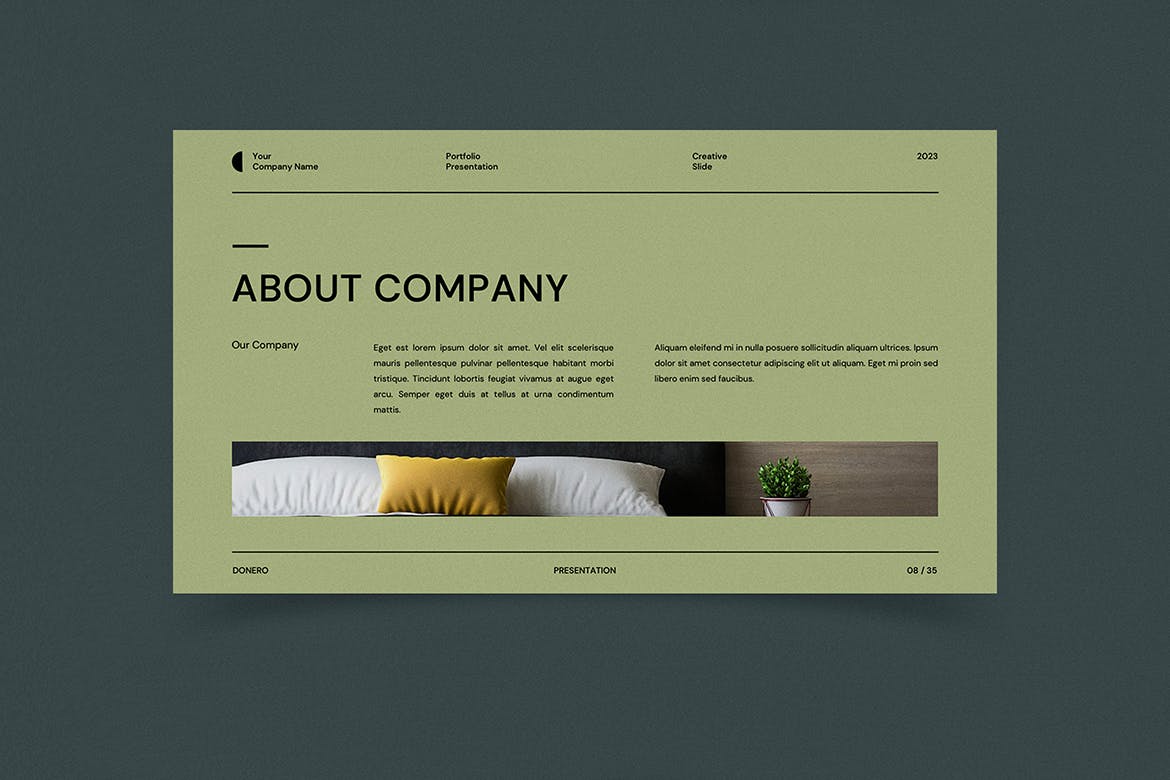 极简主义和现代风格品牌PPT模版 (PPT,PPTX)