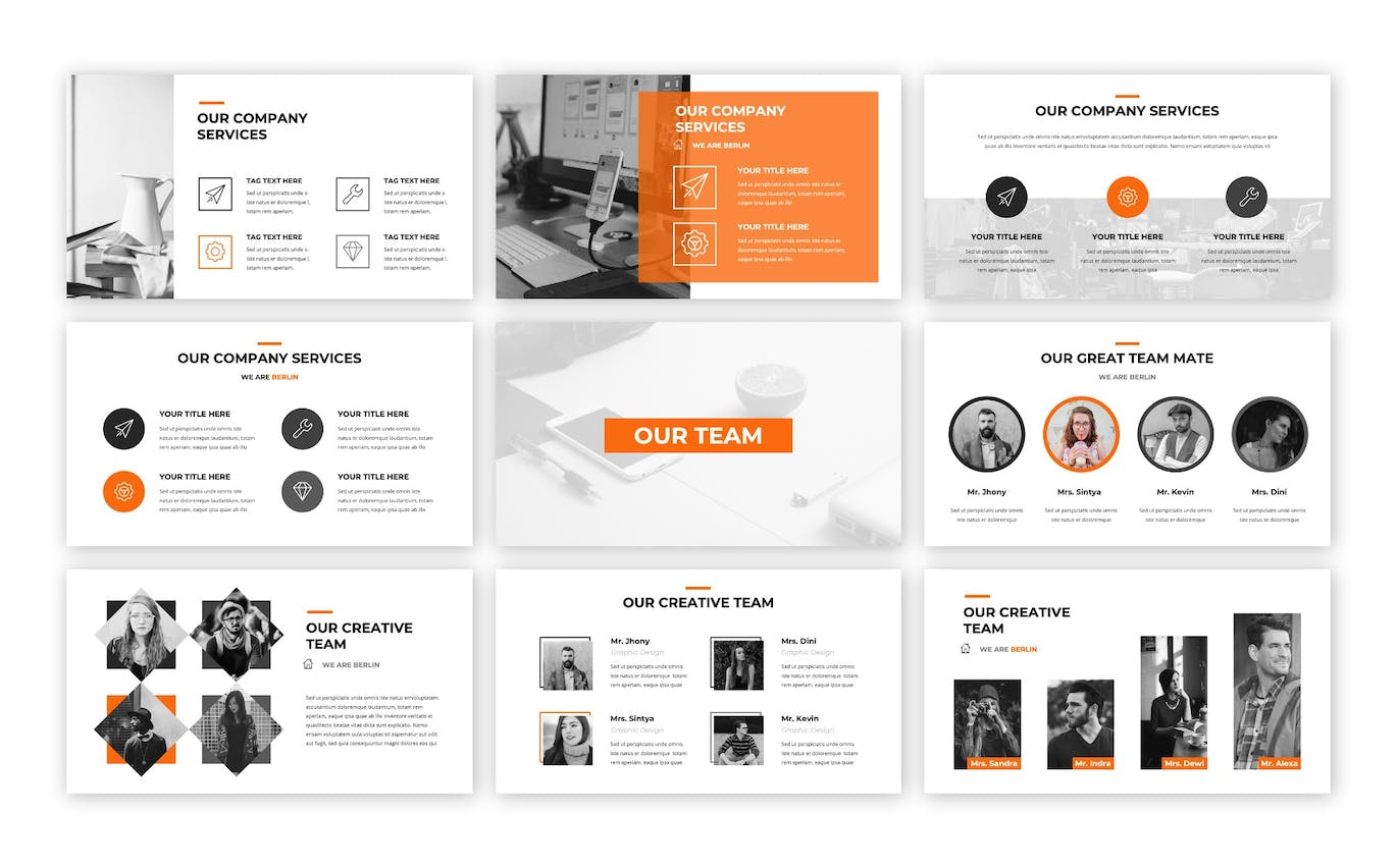 柏林创意动力产品展示PPT模版 (PPTX)