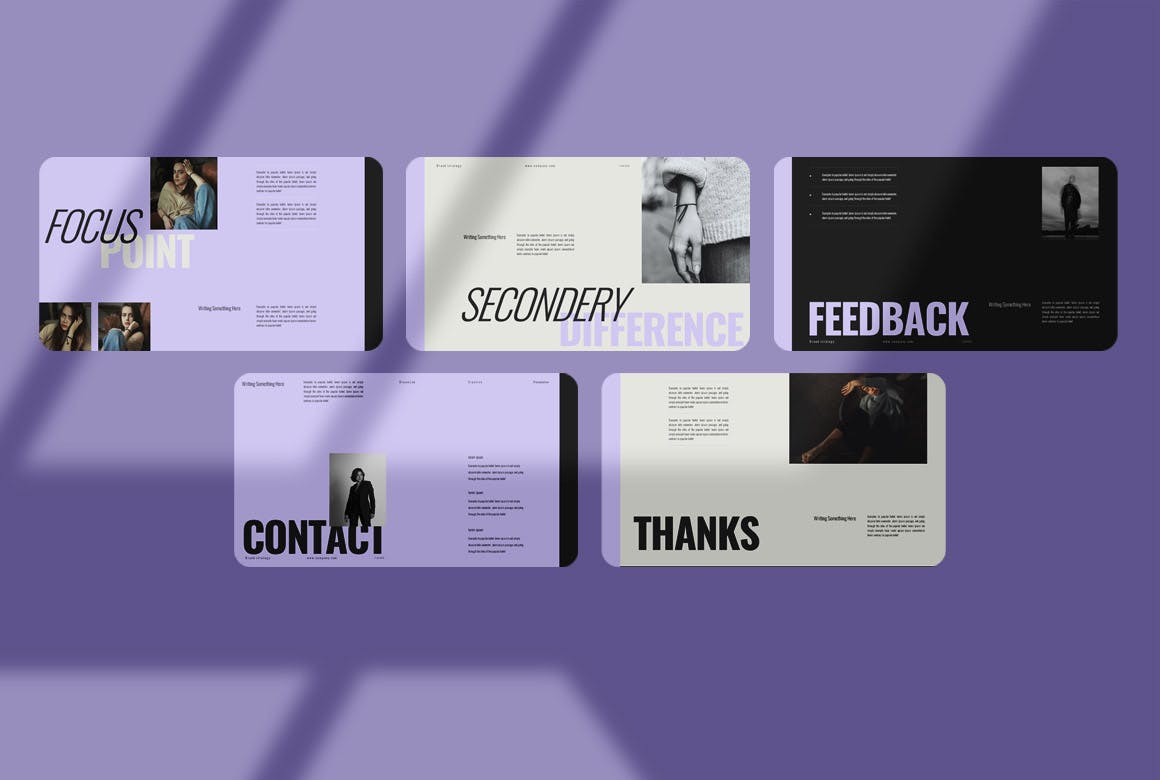 品牌战略展示PPT模版 (PPTX)