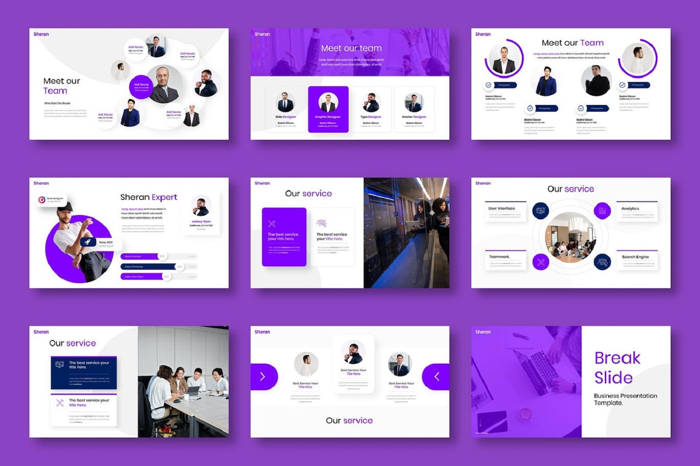 商务谷歌幻灯片PPT模版 (PPTX)