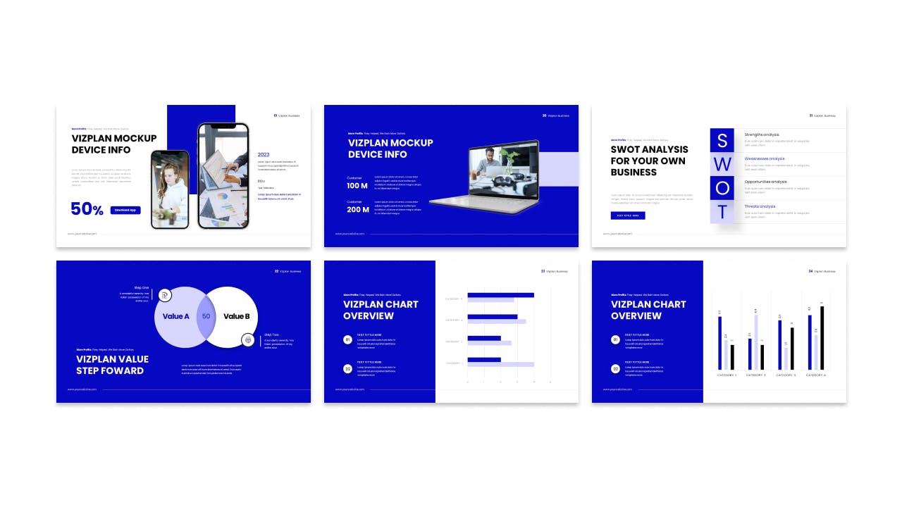 时尚清新简约专业的高品质商业商务PowerPoint幻灯片演示模板（pptx）