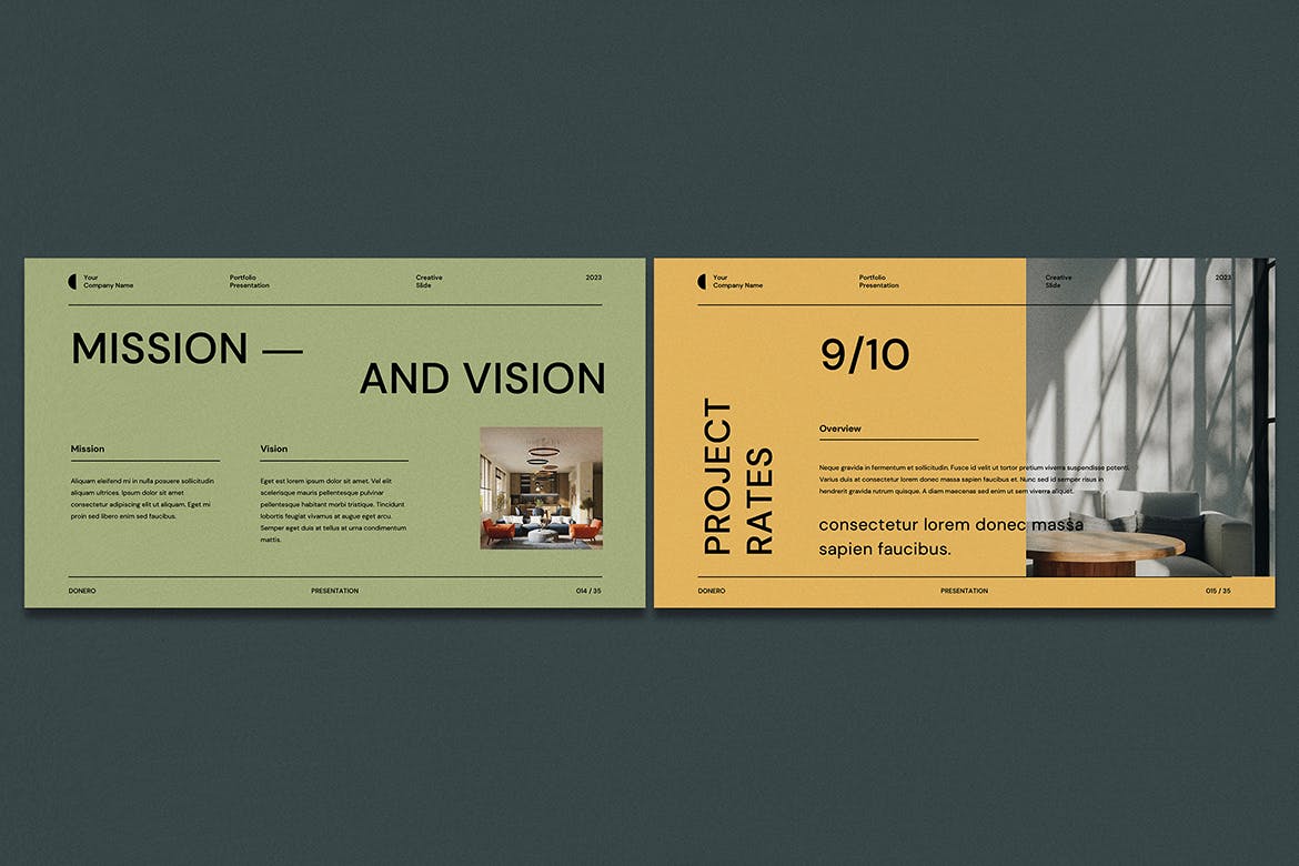 极简主义和现代风格品牌PPT模版 (PPT,PPTX)