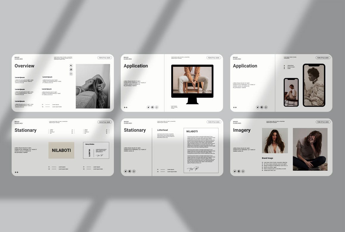 品牌指南演示ppt模板 (PPTX)