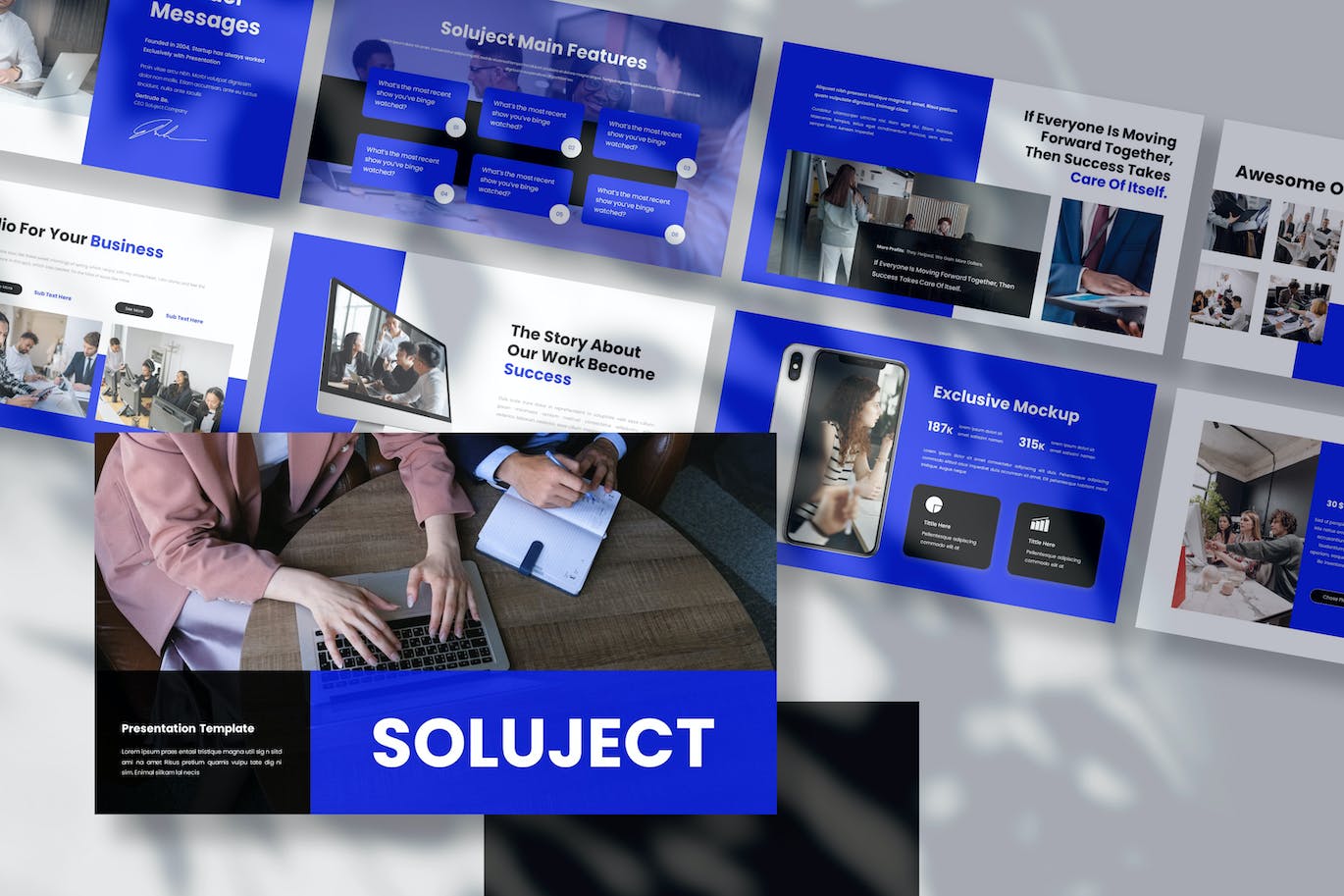 商业业务解决方案提案PPT模版 (PPT,PPTX)