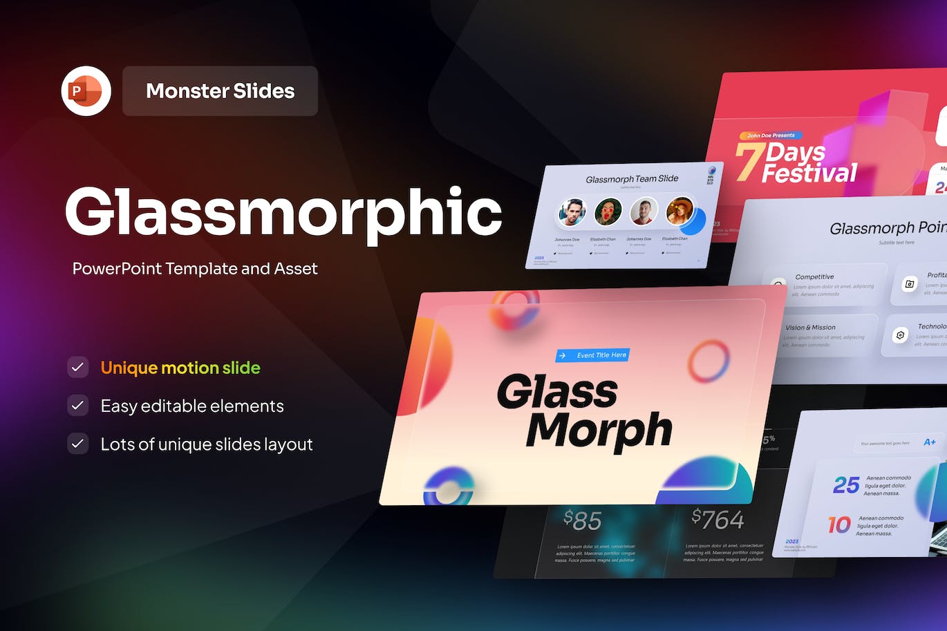 创意项目&服务介绍PPT模版 (PPTX)