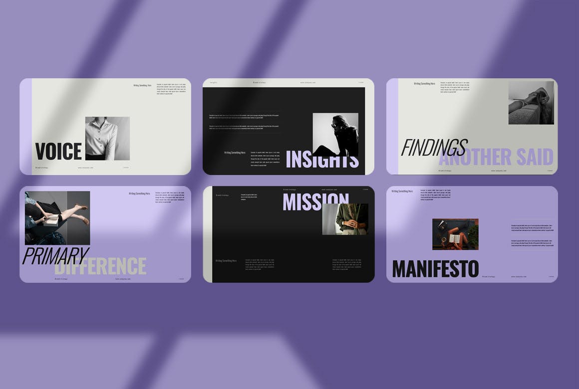 品牌战略展示PPT模版 (PPTX)