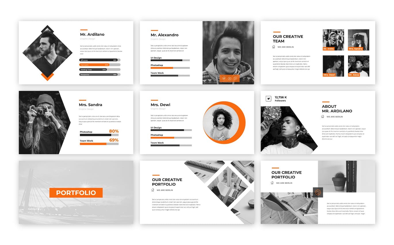 柏林创意动力产品展示PPT模版 (PPTX)