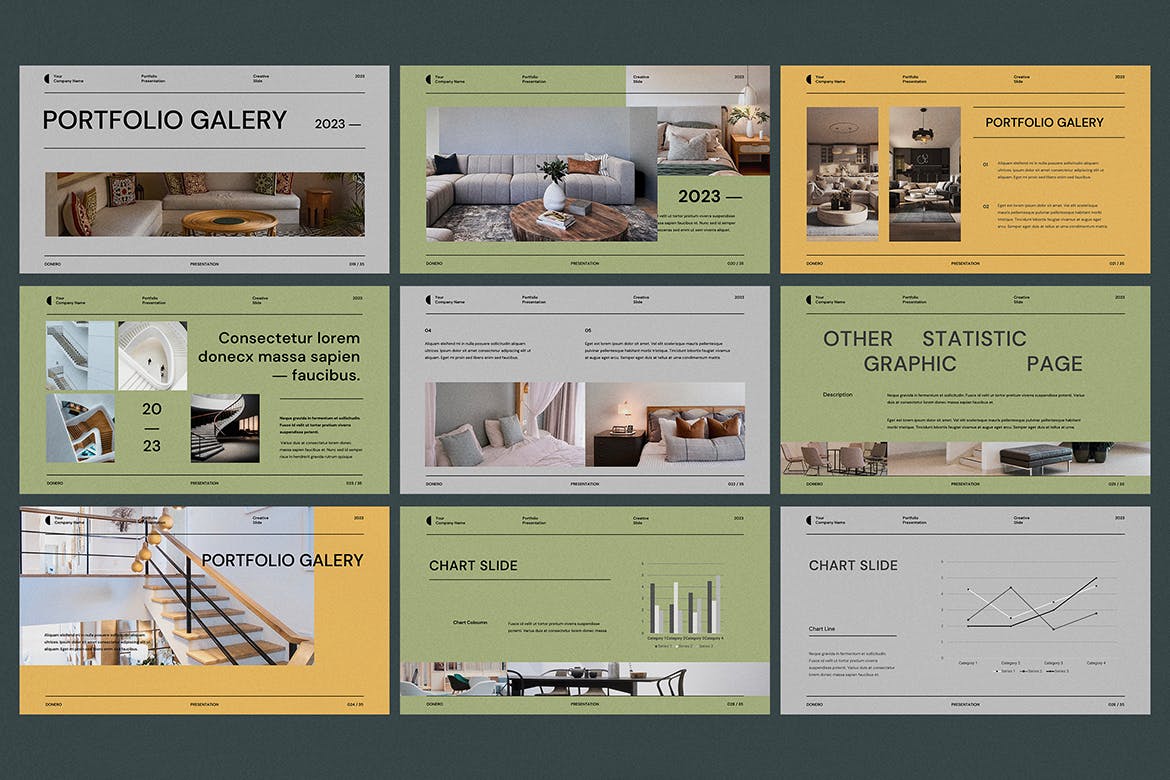 极简主义和现代风格品牌PPT模版 (PPT,PPTX)