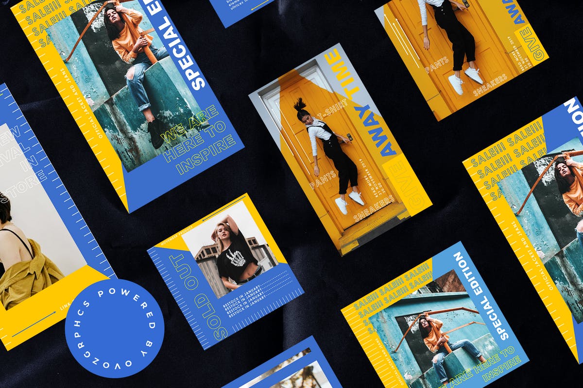 竖版潮流前卫风格手机版PPT模板下载 [PPTX]