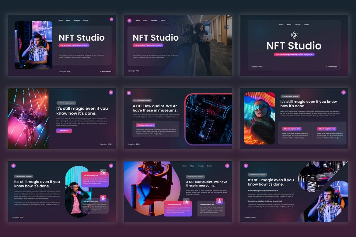 科技IT与技术PPT模板 (PPT,PPTX)