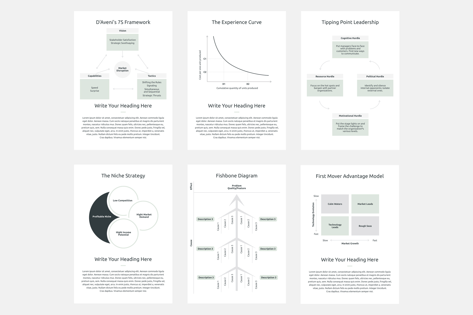 极简风竖版商业策略PPT模板 (PPTX)