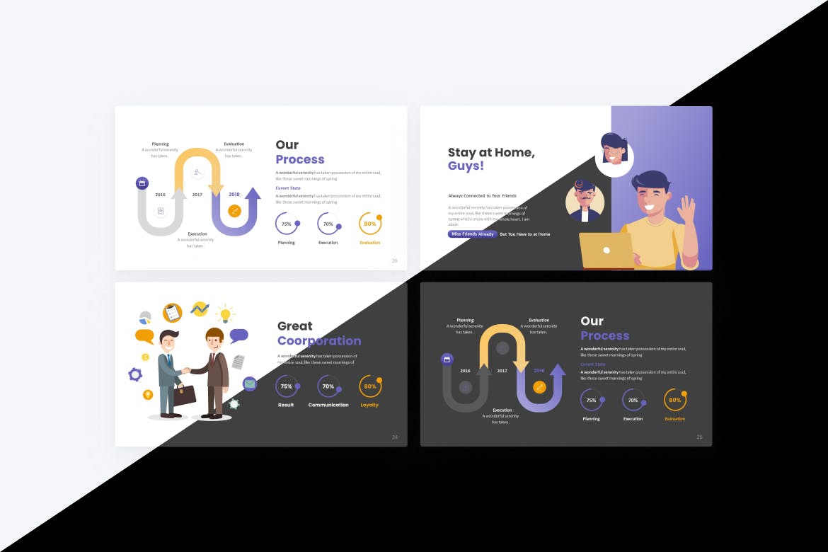 商业模式展示PPT模版 (PPTX)